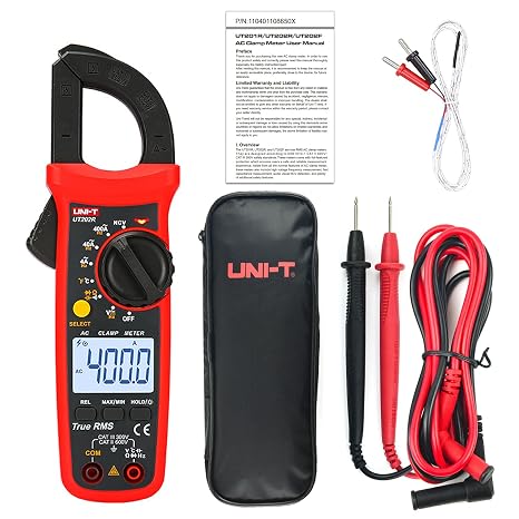 UNI-T UT202R Portable Multimeter Automatic Range True RMS Clamp Meter with LCD Display