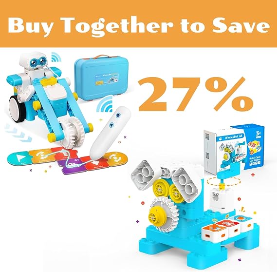 A1 & B3 Pro Coding Robot, Multiple Sensors Coding Block Building Set, Multiple in 1 Story Based Tutorial, STEM Toys for Kids 3+/4+ Years, Gift Choice for Children