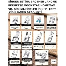 Swart 11 Parça Ev Tipi Aile Dikiş Makinesi Ayak Seti Singer Janome Pfaff Zetina