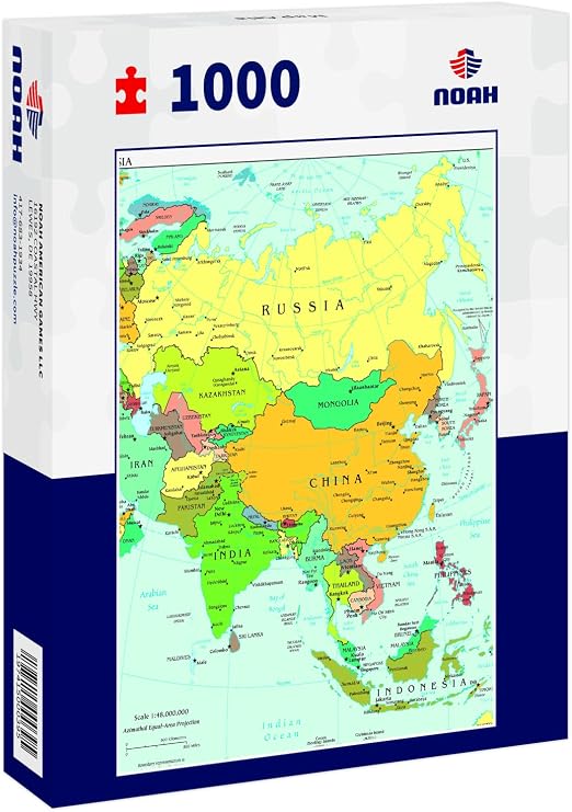 Noah Jigsaw Puzzle Map Asia 1000 Pieces