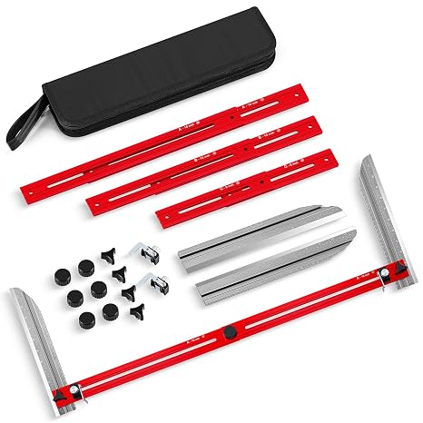 Stair Tread Template Tool, 9-67" Adjustable Length