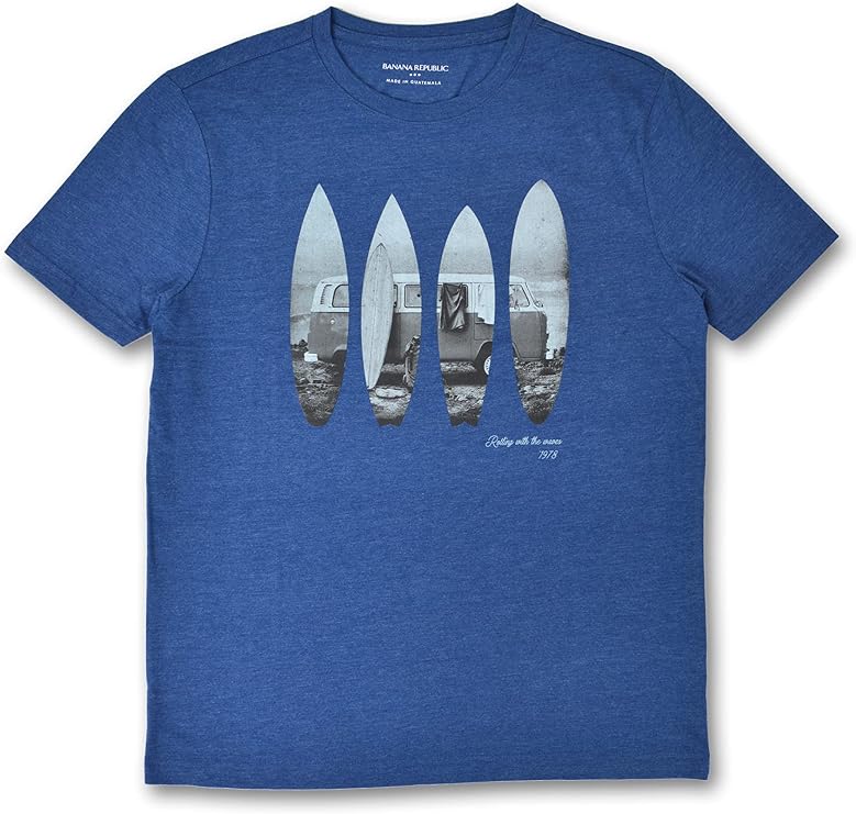 Banana Republic Mens Soft Cotton Short Sleeve Graphic Tee T-Shirt