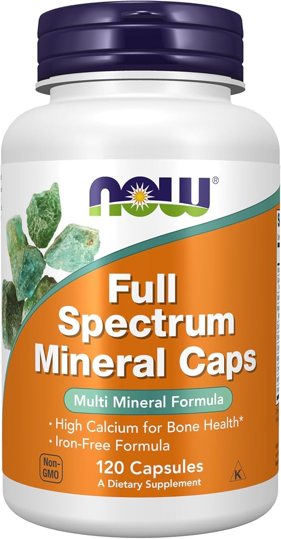 NOW Supplements, Full Spectrum Mineral Caps, Multi Minerals, 120 Veg Caps