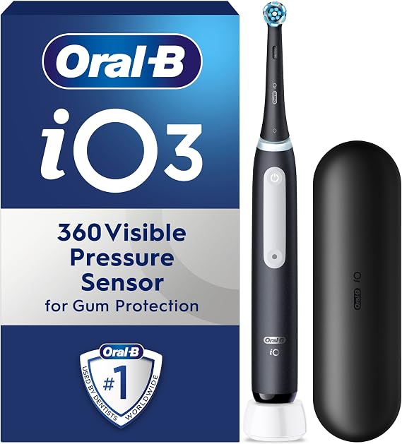 Oral-B iO3 elektrikli diş fırçası, 1 saplı, siyah
