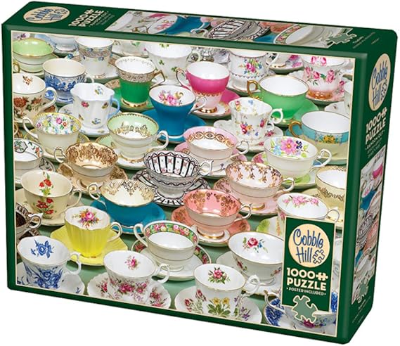 Cobblehill 57101 MO 1000 Teacups Puzzle, Various