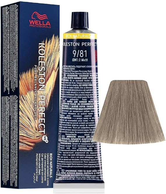9/81 Very Light Blonde Pearl Ash Wella Koleston Perfect Me+ Rich Naturals 60ml