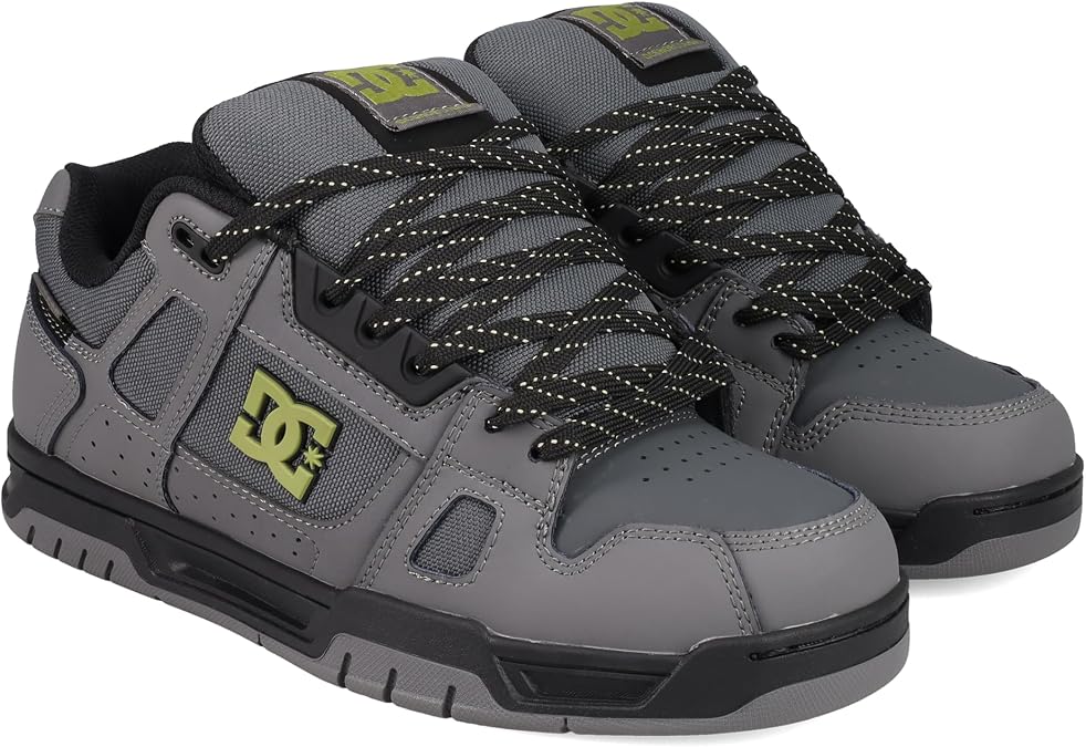 DC Shoes Men's Stag, Grey/Black, 11.5