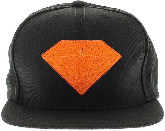Diamond Supply Co. Men Emblem Jewel Gem Snapback Hat OSFA Black