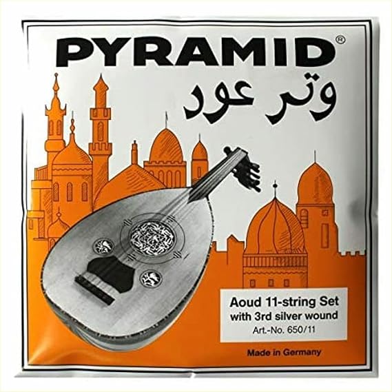 Pyramid ARABIC AOUD (Orange Label) Nylon 11-string Set (with D3 wound)
