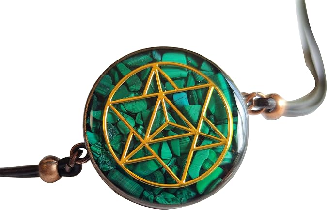 Orgone Pendant with Malachite