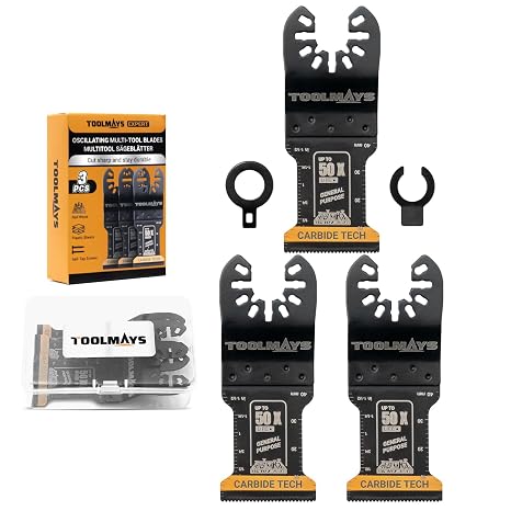 Tungsten Carbide Oscillating Saw Blades 3PCS, Universal Fit