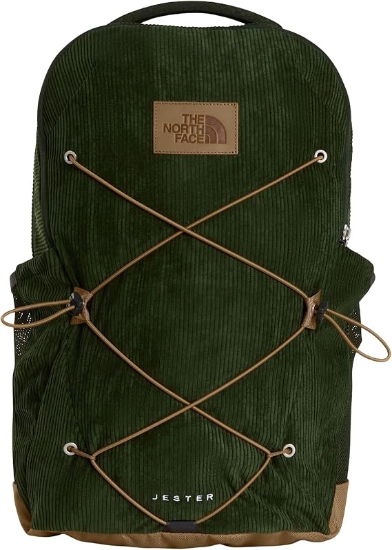 The North Face Jester Pro 28L Backpack, Bottle Green/Leather Br