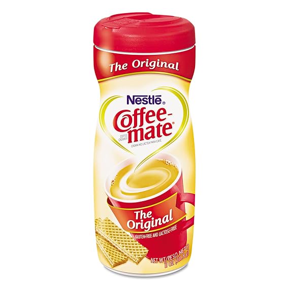 Coffee-mate 55882CT Non-Dairy Powdered Creamer, Original, 11 oz Canister, 12/Carton