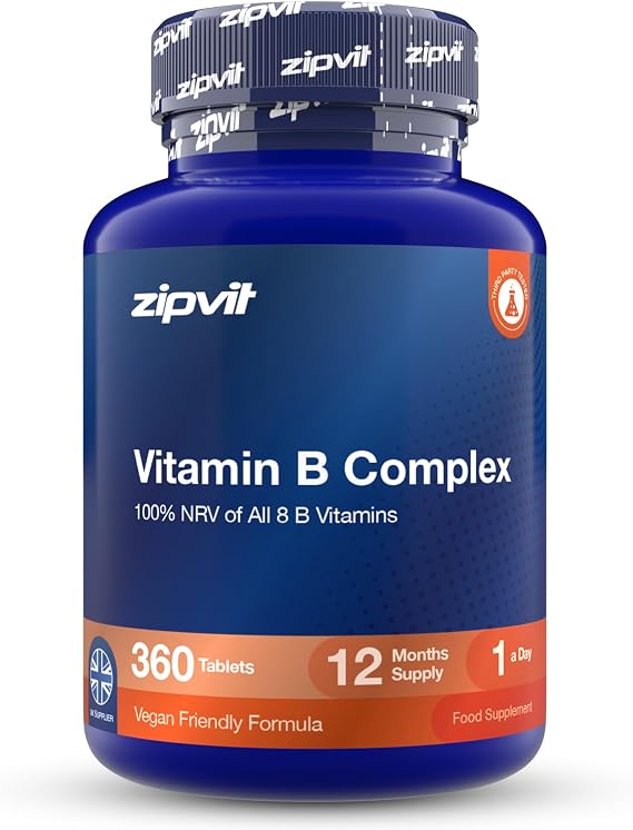 Zipvit Vitamin B Complex with All 8 B Vitamins - 12 Months Supply