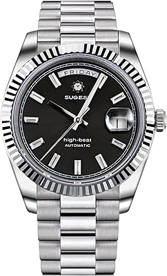 Sugess Date and Day 40mm S433.03 Mechanical Automatic Peacock SL3034 Mens Wrist Watch Seagull 1963