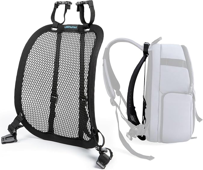 VentaPak Mesh Backpack Spacer - Back Cooling Spacer for Reducing Heat and Sweat