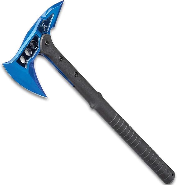 M48 Blue Tactical Tomahawk Axe and Snap On M48 Sheath - Hawk Axe