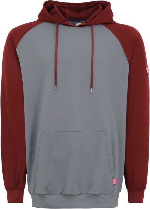TICOMELA FR Sweatshirt FR Hoodie Shirts 7.5oz Lightweight Cotton Flame Resistant Hooded Shirts
