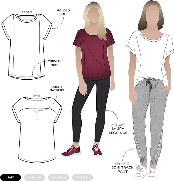 Style Arc Sewing Pattern - Courtney Top (Sizes 10-22)