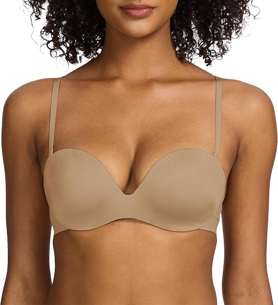 Multiway Convertible Bras Low Back Bra for Backless Dress Underwired Push Up Balconette Bra for Women