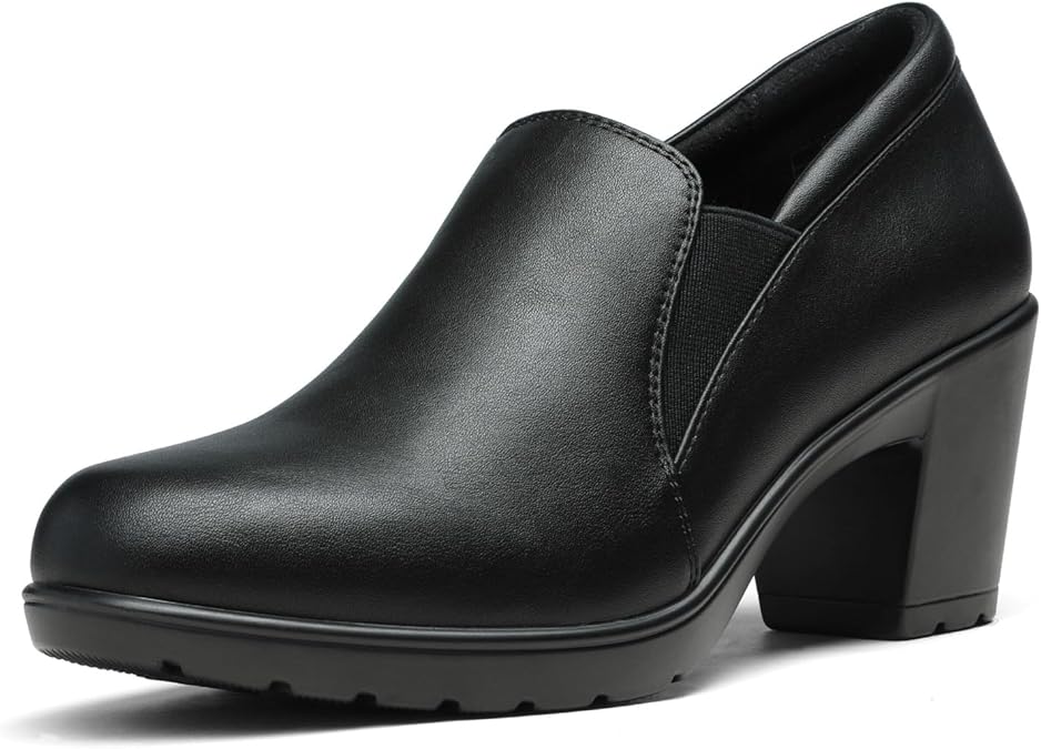 DREAM PAIRS Women's Dress Shoes Block Heel Loafers Pumps