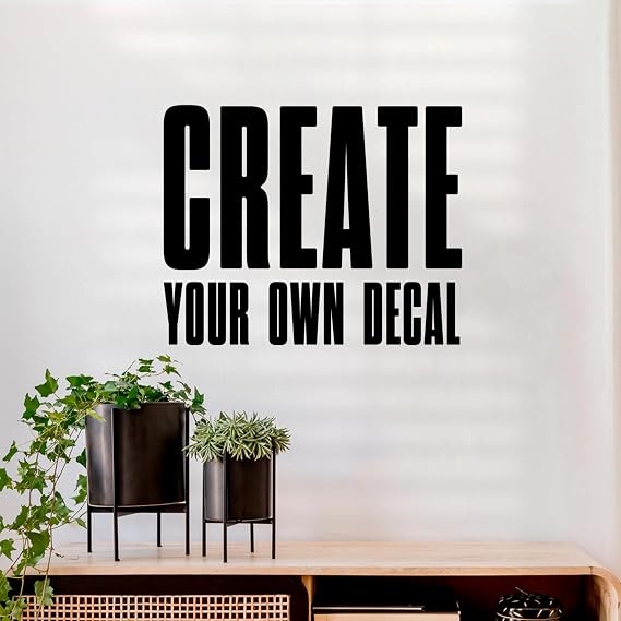 CRYPTONITE Customize Your Own Way Our Wall Decal | Add Your Logo, Company Name, or Inspirational Quotes to Our Customizable Sticker Vinyl | Multiple Sizes Options (Only Letters)