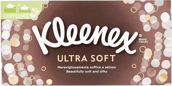 Kleenex Ultra Soft Facial Tissues - 80 Tissues, White