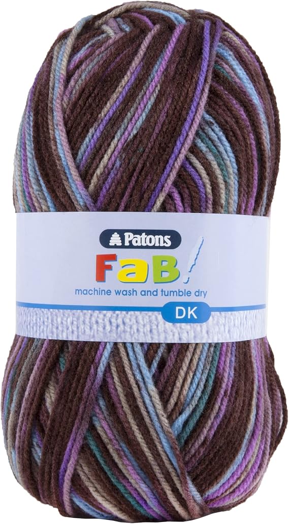 Patons Fab DK, Volet Print (2074), 100g