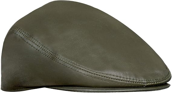 Men's Real Soft Leather Ivy Beret Newsboy Gatsby Golf Cabbie Flat Cap Hats