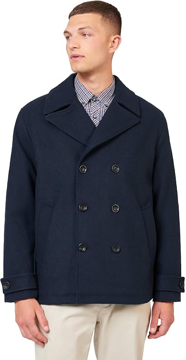 Ben Sherman Mens Peacoat Jacket (Midnight) L