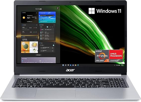 Acer Aspire 5 A515-45 Laptop 2023 15.6” FHD 1920 x 1080 Display AMD Ryzen 7 5700U, 8-core, AMD Radeon Graphics, 8GB DDR4, 512GB HDD 5400 RPM, Backlit Keyboard, Wi-Fi 6, Windows 10 Pro