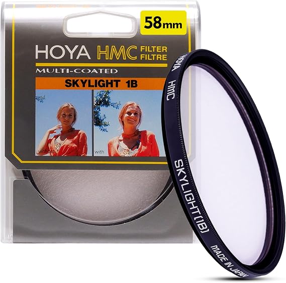 Hoya HMC Skylight 1B 58mm Lens Filter Multicoated Protection Filter for Everyday Film and Digital Photography Reduces Blue Cast & Balances Colors