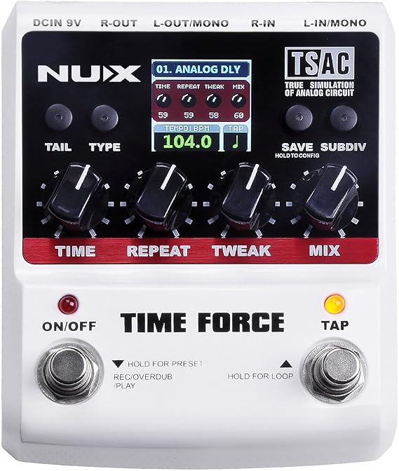 Nux Time Force Multi 11 Types Digital Delay Electric Guitar Effect Pedal