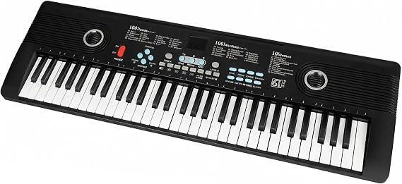 61 key keyboard Piano,Portable Electronic Digital Piano,Built In Dual Speakers,External Microphone,Power Plug,Rich Teaching Content,Multi-Functional Electronic Piano Suitable For Beginners iiw88
