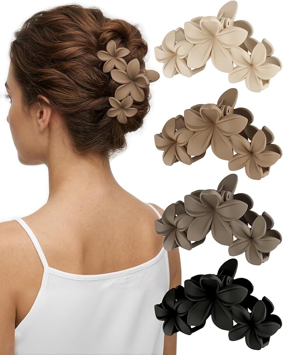 4PCS Large Claw Clips For Thick Hair, Non-Slip Hair Clips Women