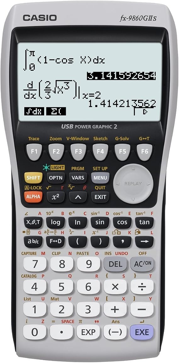Casio fx-9860GII Graphing Calculator, Black