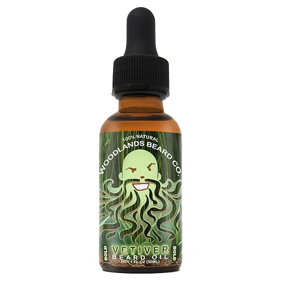 Vetiver Beard Oil A Bold Vetiver Scent (1 Fl Oz)