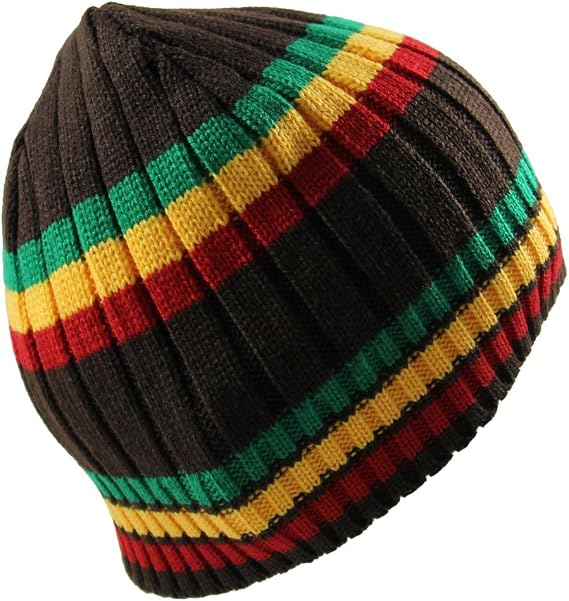 RW Rasta Knit Ribbed Beanie