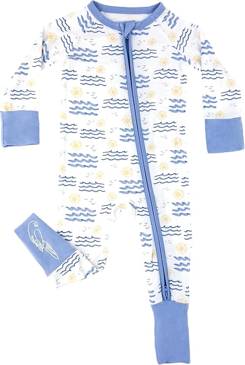 Viscose derived from Bamboo 2-Way Zipper Pajama, Baby & Toddler Footed Romper PJ