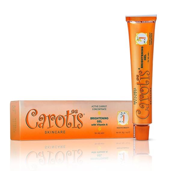Brightening Gel | 30g / 1 fl oz | Fade Dark Spots on: Face Armpit, Body Knees, Feet, Hands, Even Out Skin Tone | with Carrot Oil and Alpha Arbutin, For