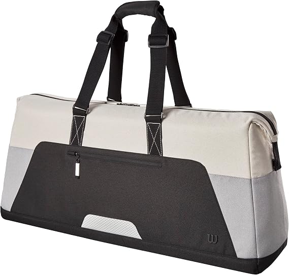 WILSON Lifestyle Tennis Racket Bag - Grey/Blue, Holds up to 4 Rackets