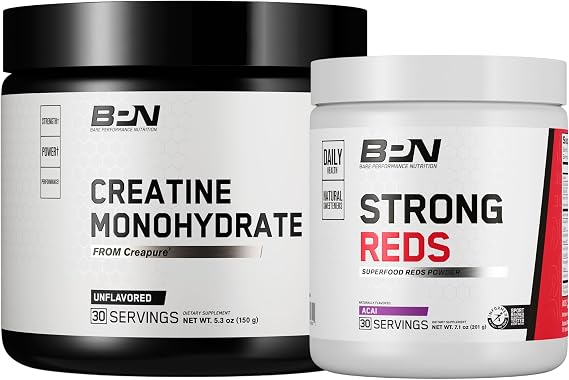 BARE PERFORMANCE NUTRITION BPN Creatine Monohydrate & Strong Reds Bundle