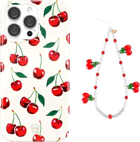 VELVET CAVIAR Phone Charm + 16 Pro Max Case (Bundle - Mon Cheri Cherry)
