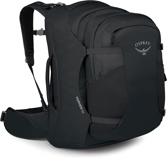 Osprey Fairview 55L Women's Travel Backpack, Black OS