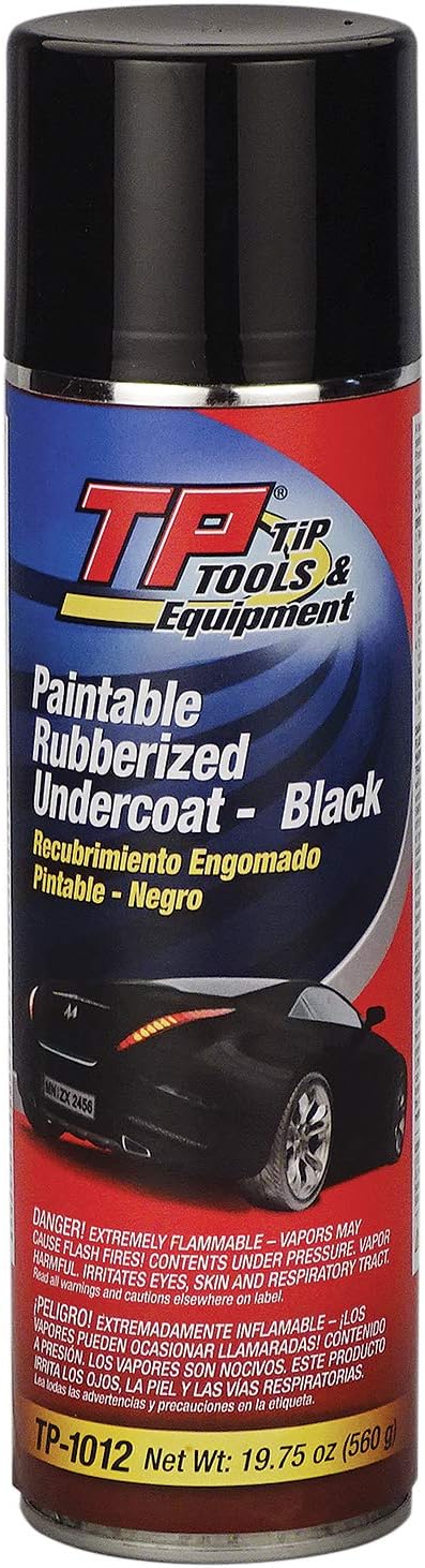 Quick-Dry Rubberized Undercoating, Black, 19.75 oz Spray TP-1012
