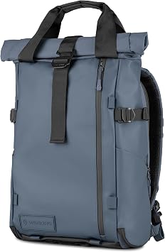 WANDRD PRVKE Rolltop 21L V4 Camera Backpack Expandable Weatherproof Travel Bag with Laptop Sleeve and Clamshell Opening