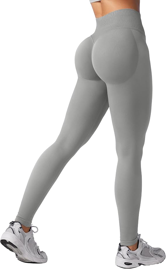 ZAAYO Seamless Butt Lifting Gym Leggings for Women UK High Waist Tummy Control Fitness Opaque Stretchy Sport Yoga Tights Pants