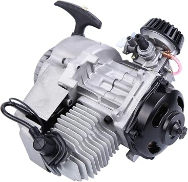 47cc 49cc Mini Engine 2-Stroke Motor Pull Start Engine Single Cylinder Motor Air Cooled Complete Engine Kit for Pocket Bike Mini Dirt Bike ATV Scooter 301