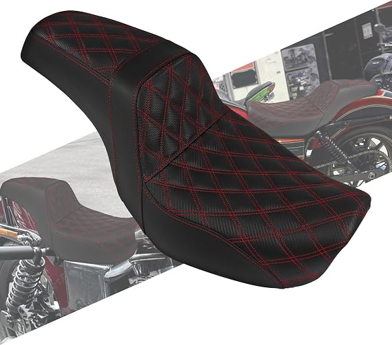 Motorcycle Two-Up Seat Fit for Harley Dyna 2006-2017