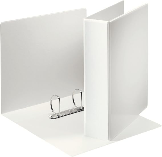 Leitz A4 Presentation Ring Binder with Pouches and 2 Rings 50 mm, White